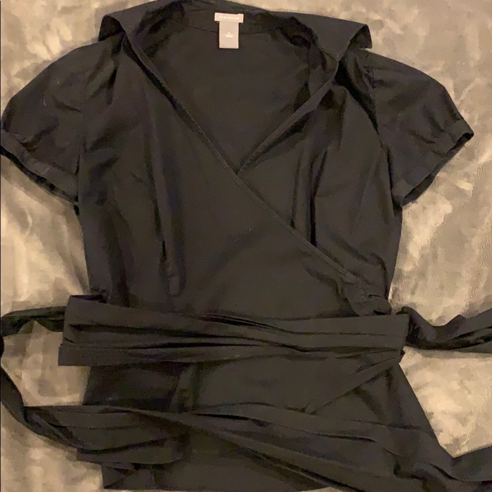 Ann Taylor tie wrap shirt